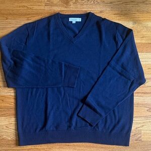 Calvin Klein Men's Deep Blue V-Neck Sweater